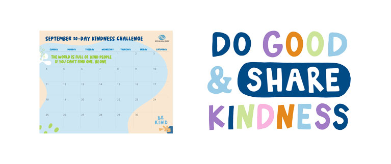 Kindness Challenge - Calendar and Sticker