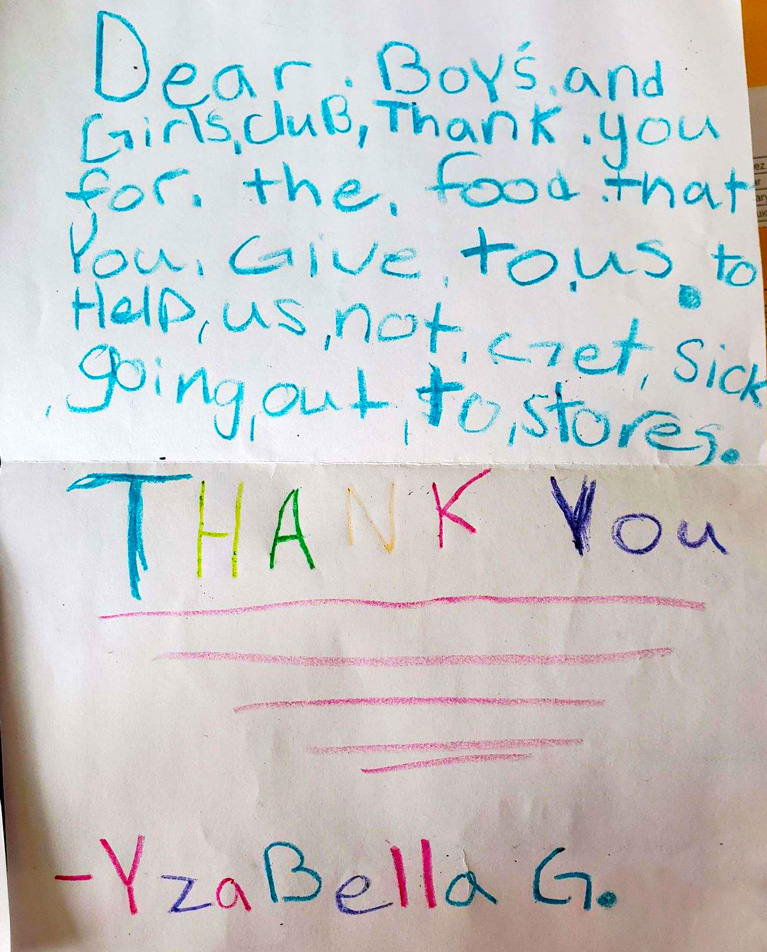 Thank you letter