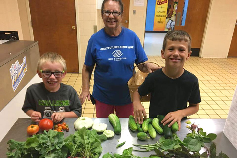 Kids and veggies