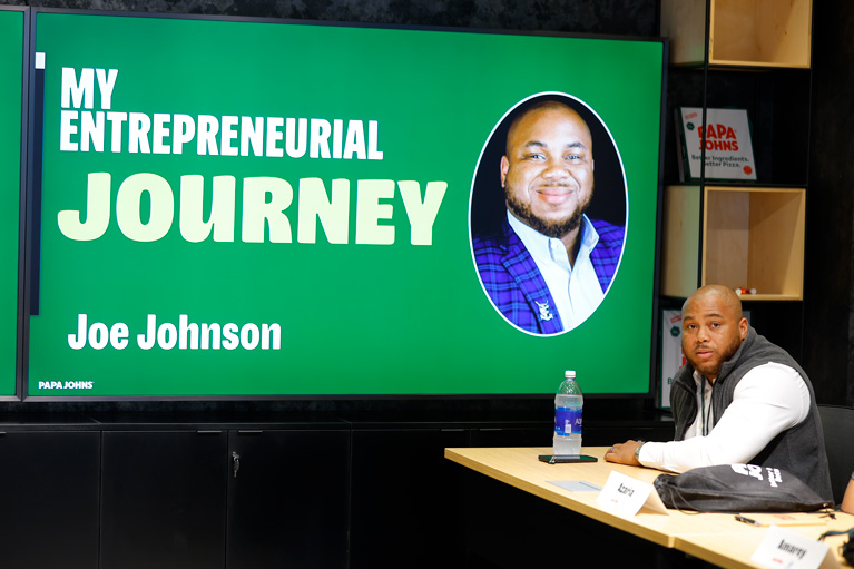 Joe Johnson leading discussion