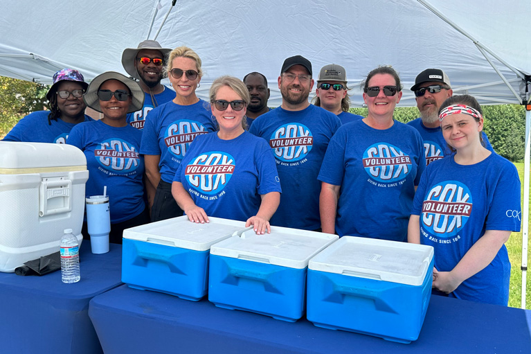 Cox volunteers