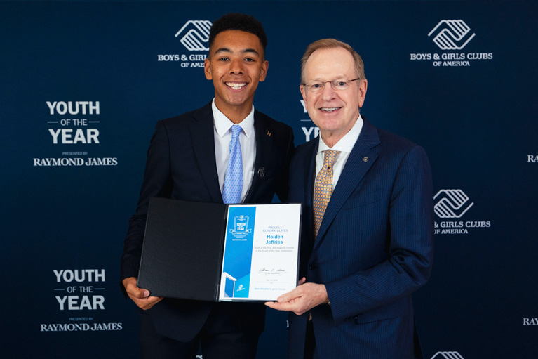 Holden - 2026 Southwest Youth of the Year and Boys & Girls Clubs of America's President and CEO Jim Clark